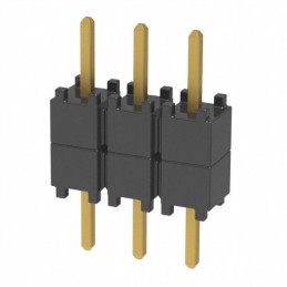 10 pcs : DW-03-07-G-S-200 - CONN HDR 3POS 0.1 STACK T/H GOLD