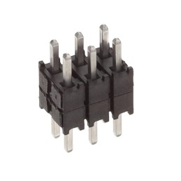 10 pcs : DW-03-07-T-D-200 - CONN HDR 6POS 0.1 STACK T/H TIN