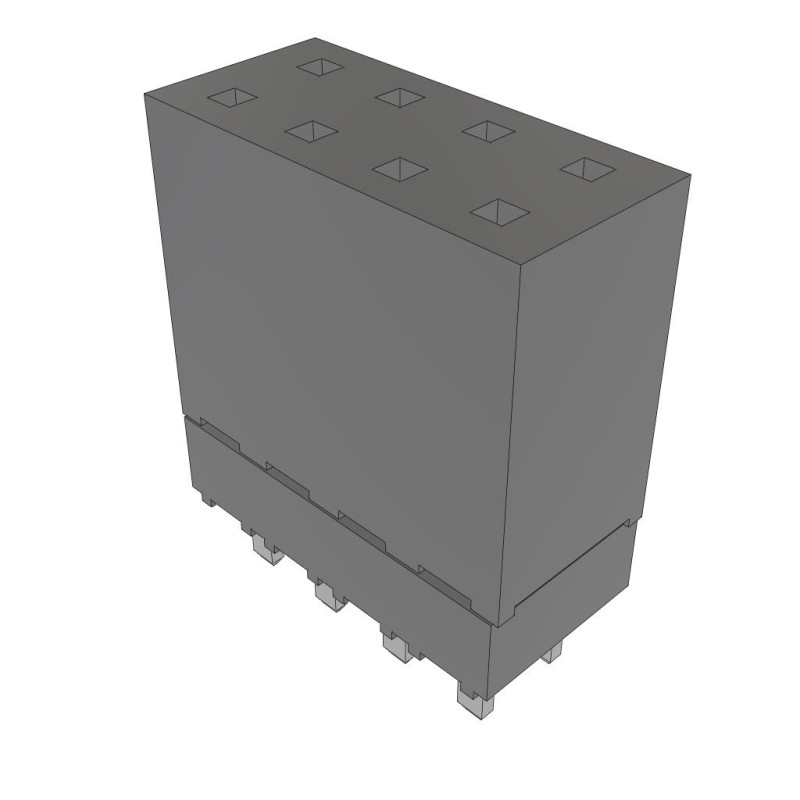 10 pcs : ESW-104-12-T-D - CONN SOCKET 8POS 0.1 TIN PCB