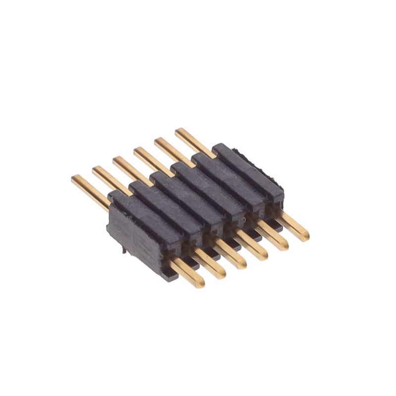 10 pcs : HDWM-06-51-G-S-200 - CONN HDR 6POS 0.05 STACK T/H