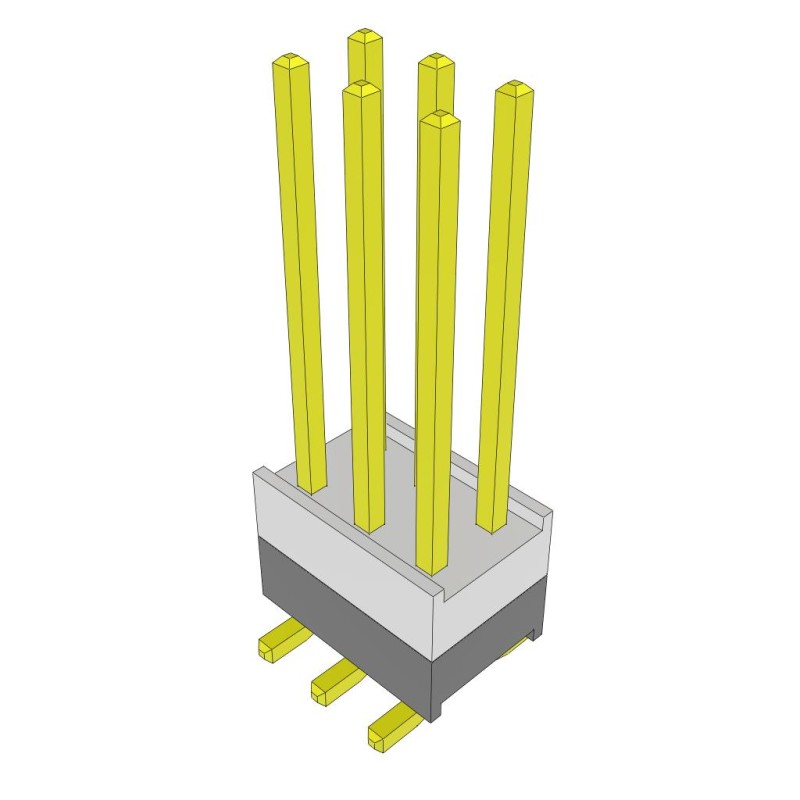 10 pcs : HW-03-10-G-D-251-SM - CONN HDR 6POS 0.1 STACK SMD GOLD