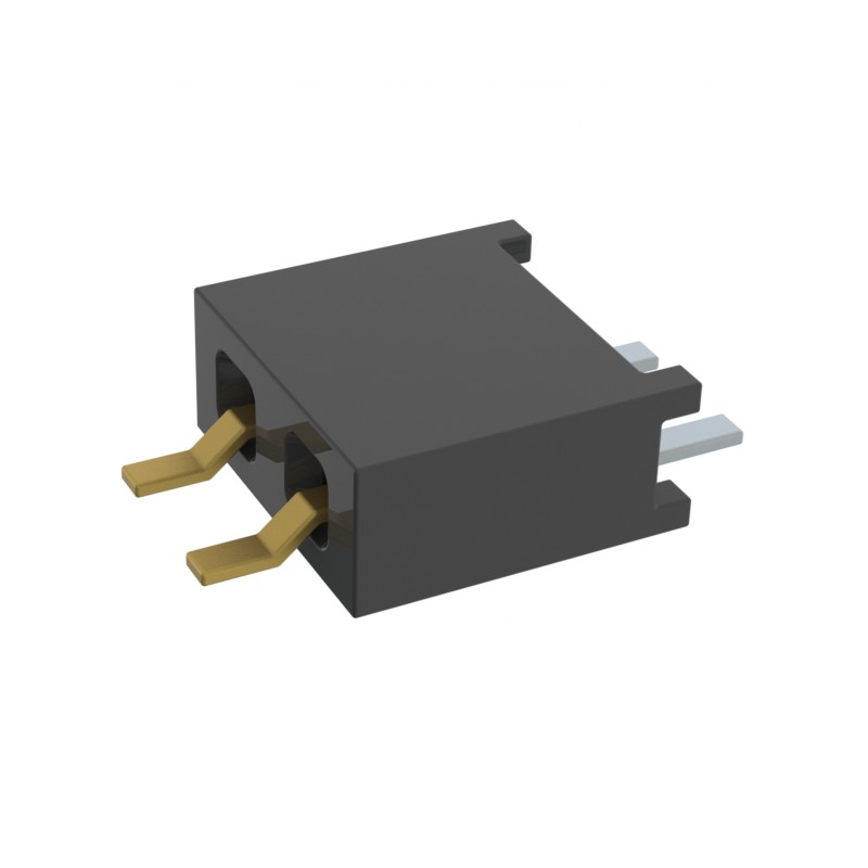 10 pcs : MMS-102-02-L-SH-TR - CONN RCPT 2P 0.079 GOLD SMD R/A