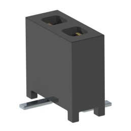 10 pcs : MMS-102-02-L-SV-TR - CONN RCPT 2POS 0.079 GOLD SMD