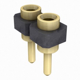 10 pcs : SL-102-G-10 - CONN RCPT .100' 2POS GOLD PCB