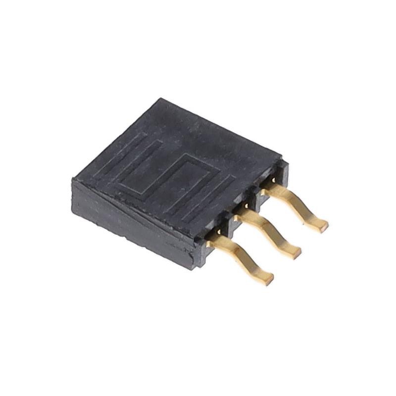 10 pcs : SMH-103-02-G-S-TR - CONN SKT .100' R/A SMD 3POS