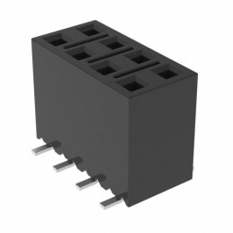 10 pcs : SSM-104-F-DV-K-TR - CONN RCPT 8POS 0.1 GOLD SMD