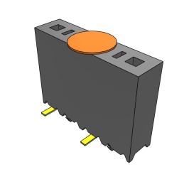 10 pcs : SSM-104-L-SV-LC-K-TR - CONN RCPT 4POS 0.1 GOLD SMD