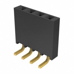 10 pcs : SSQ-104-02-G-S-RA - CONN RCPT .100' 4POS R/A SGL AU
