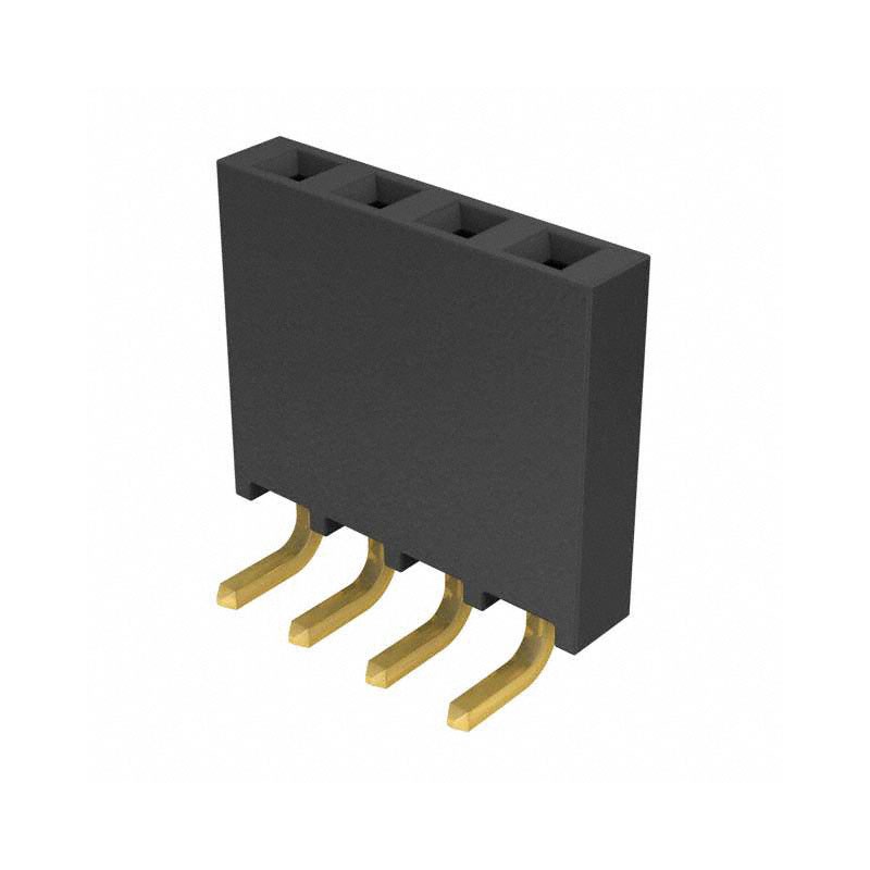 10 pcs : SSQ-104-02-G-S-RA - CONN RCPT .100' 4POS R/A SGL AU