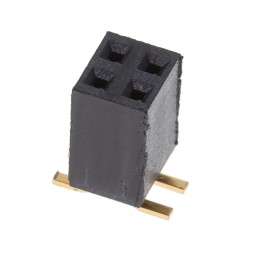 10 pcs : SSW-102-22-G-D-VS-TR - CONN RCPT 4POS 0.1 GOLD SMD