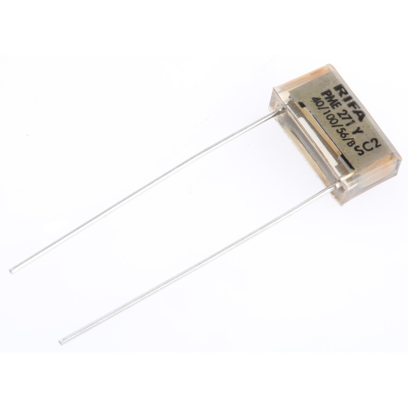 5 pcs - KEMET PME271 Paper Capacitor, 250V ac, ±20%, 2.2nF, Through Hole