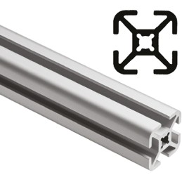 1 pcs - FlexLink Silver Aluminium Profile Strut, 22 x 22 mm, 5.6mm Groove, 1000mm Length, Series XD