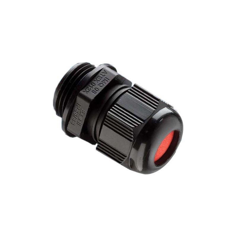 5 pcs - Kopex-EX CGM Series Black Nylon Cable Gland, M40 Thread, 19mm Min, 28mm Max, IP66, IP68