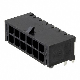 10 pcs : 66201221022 - CONN HEADER R/A 12POS 3MM