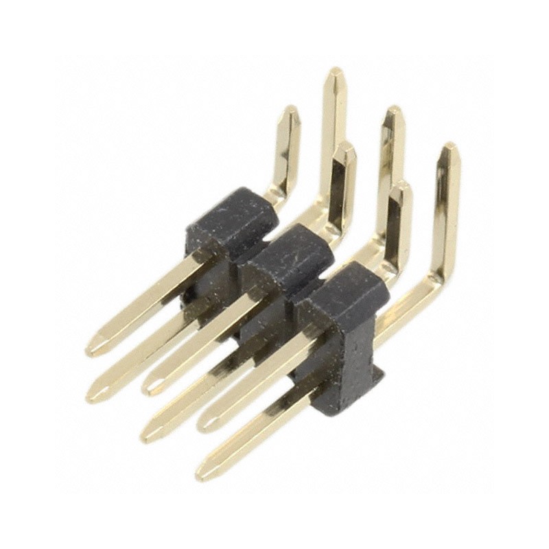 10 pcs : 61300621021 - CONN HEADER R/A 6POS 2.54MM