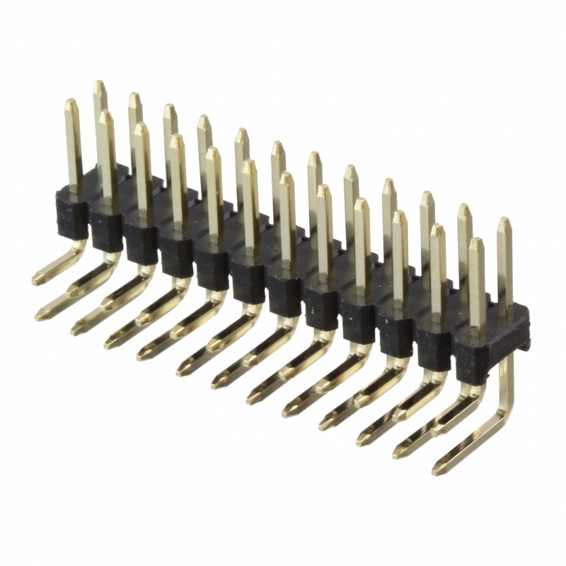 10 pcs : 61302421021 - CONN HEADER R/A 24POS 2.54MM