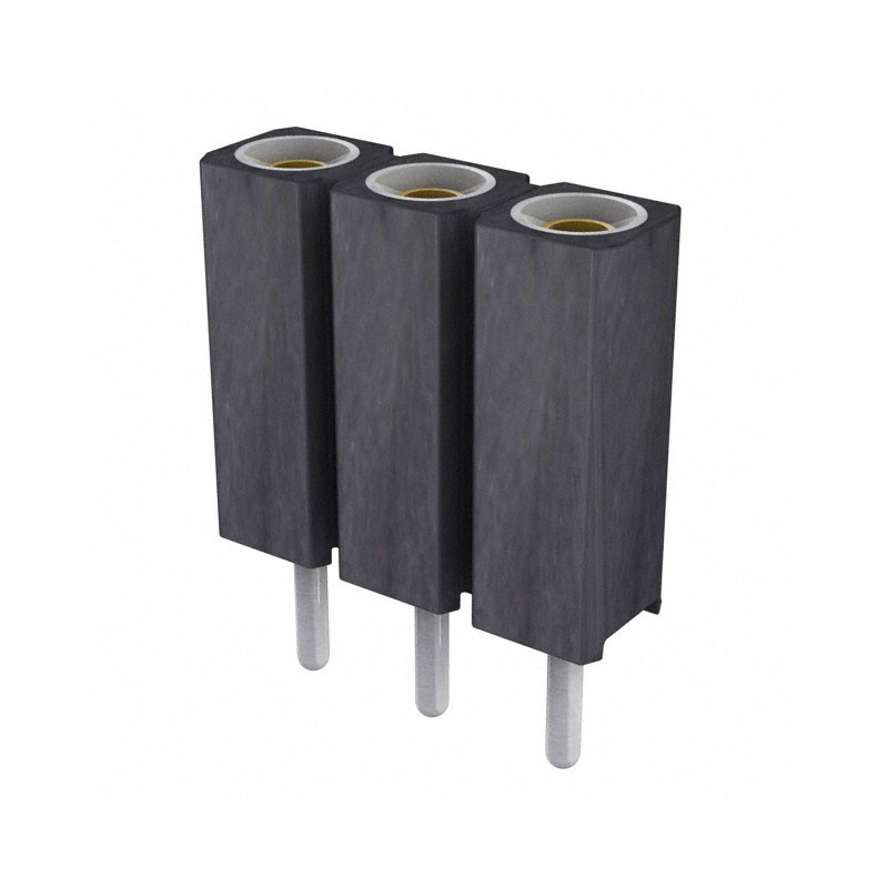 10 pcs : 801-87-003-10-132101 - CONN SOCKET 3POS 0.1 GOLD PCB