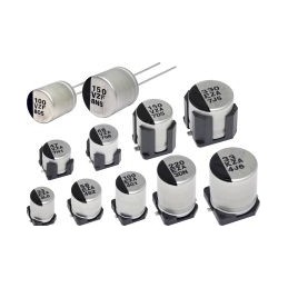 500 pcs - Panasonic 47μF Surface Mount Polymer Capacitor, 80V dc