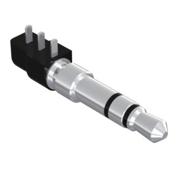 10 pcs : 54-00036 - CONN PLUG STEREO 3.5MM RA 3COND