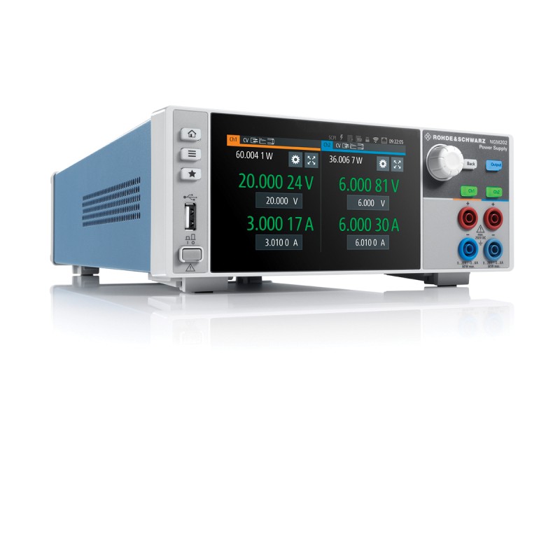 1 pcs - Rohde & Schwarz NGM200 Series Digital Bench Power Supply, 0 - 20V, 6A, 2-Output, 120W