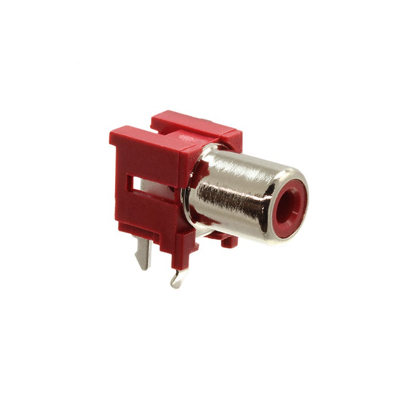 10 pcs : KLPX-0848A-2-R - CONN RCA PHONO JACK R/A RED