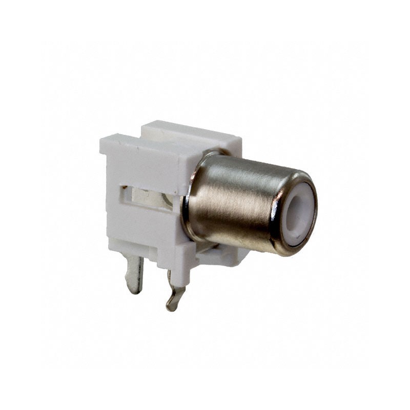 10 pcs : KLPX-0848A-2-W - CONN RCA PHONO JACK R/A WHITE