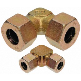 1 pcs - Parker Steel Zinc Plated Hydraulic Elbow Compression Tube Fitting, W10LCF