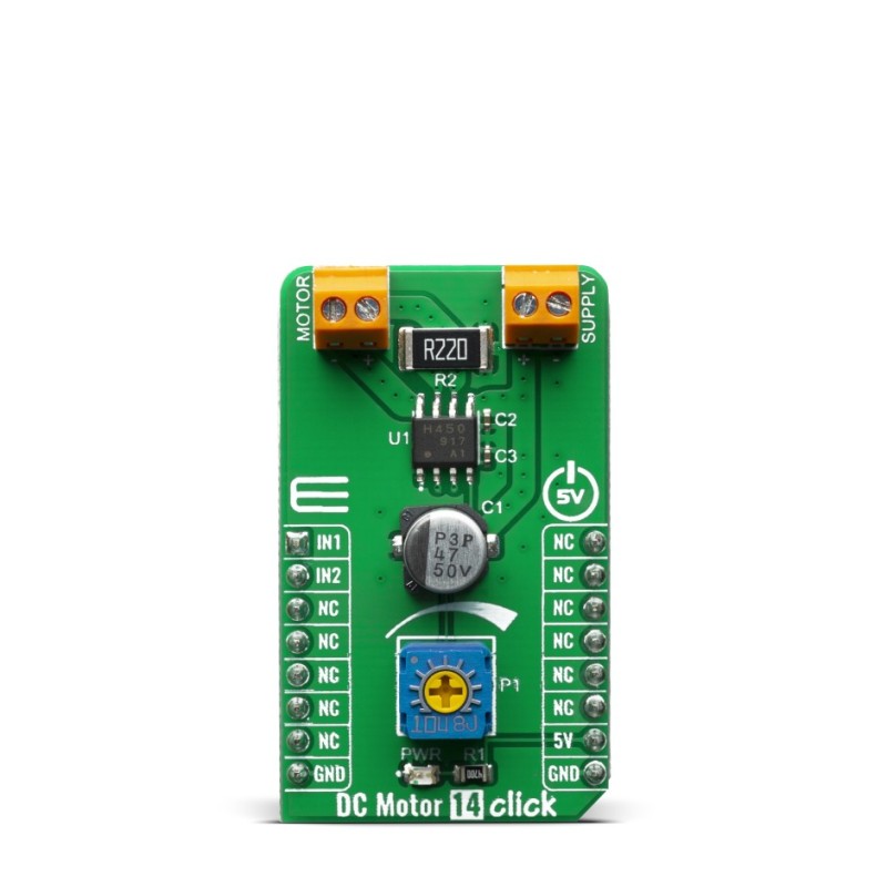 1 pcs - MikroElektronika DC Motor 14 Click DC Motor Driver for TB67H450FNG. for Boats, RC Cars