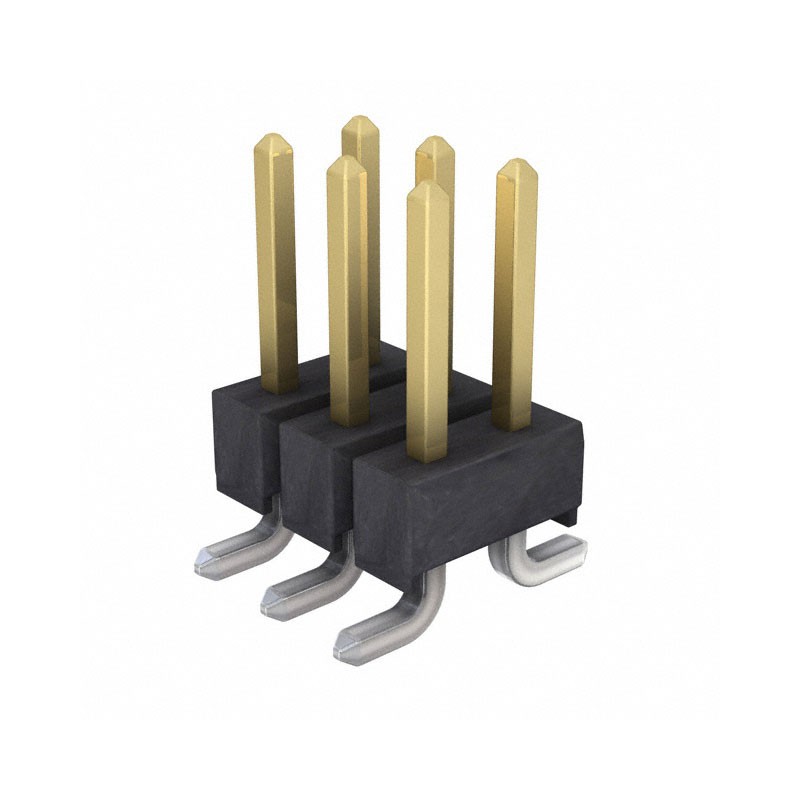 10 pcs : M20-8760342 - CONN HEADER SMD 6POS 2.54MM