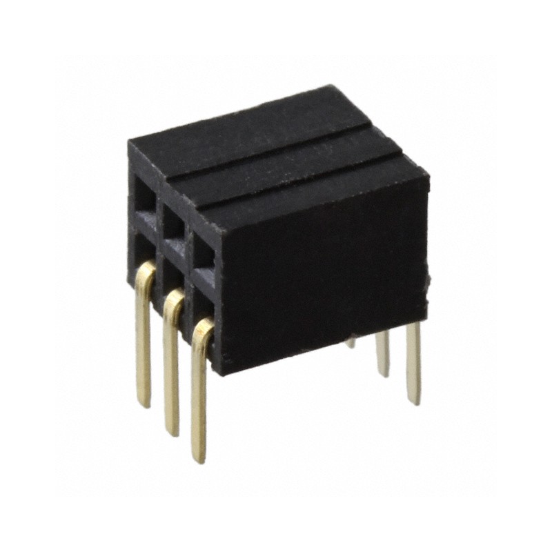 10 pcs : M50-3200345 - CONN RCPT 6POS 0.05 GOLD PCB R/A