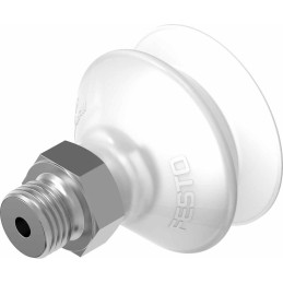 1 pcs - Festo 30mm Bellows Silicon Suction Cup VASB-30-1/8-SI-B, 1/8 in