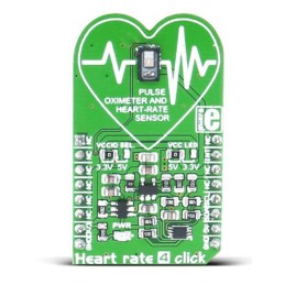 1 pcs - MikroElektronika Heart-Rate 4 Click Heart Rate Sensor mikroBus Click Board for MAX30101 Wearable Devices