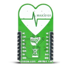 1 pcs - MikroElektronika Heart-Rate 4 Click Heart Rate Sensor mikroBus Click Board for MAX30101 Wearable Devices