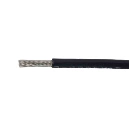 100 pcs - Alpha Wire 67150 Series Black 1.5 mm² Hook Up Wire, 16 AWG, 84/0.16 mm², 50m, Polyphenylene Ether Insulation