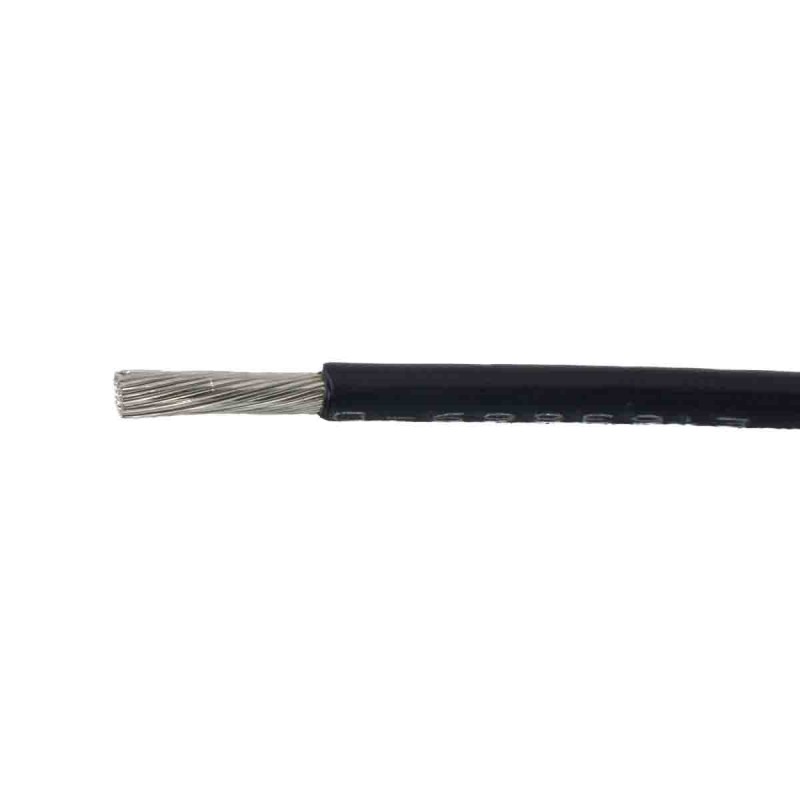 100 pcs - Alpha Wire 67150 Series Black 1.5 mm² Hook Up Wire, 16 AWG, 84/0.16 mm², 50m, Polyphenylene Ether Insulation
