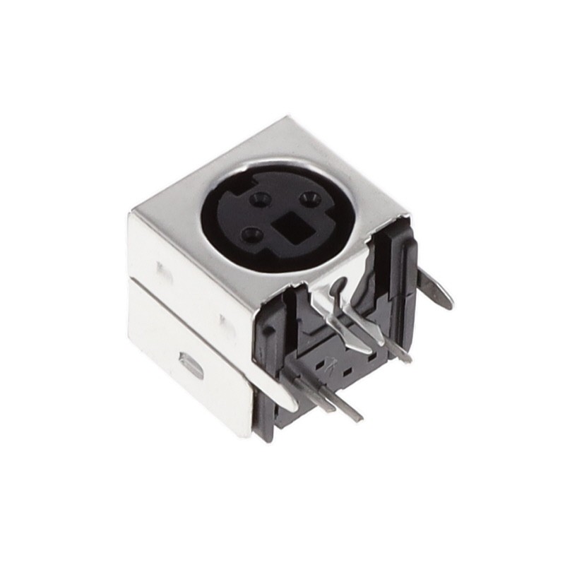 10 pcs : KMDGX-3S-BS - CONN RCPT FMALE MINI DIN 3P SLDR