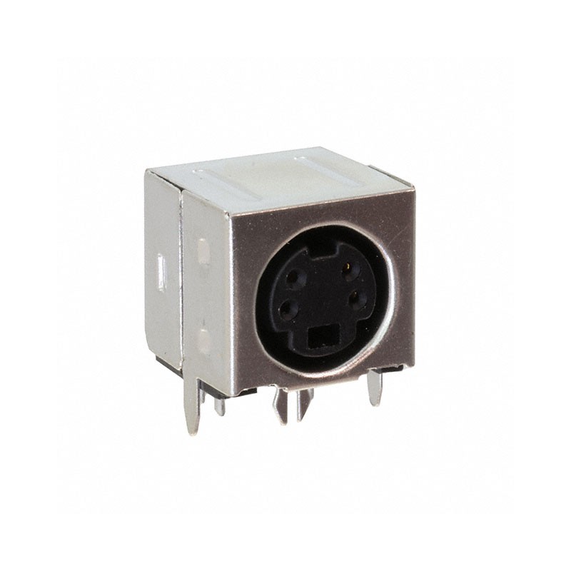 10 pcs : KMDGX-4S-BS - CONN RCPT FMALE MINI DIN 4P SLDR