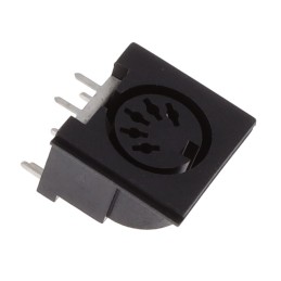 10 pcs : KCDX-5S-N2 - CONN RCPT FMALE MINI DIN 5P SLDR