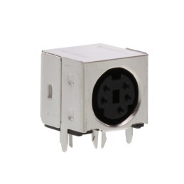 10 pcs : KMDGX-5S-BS - CONN RCPT FMALE MINI DIN 5P SLDR