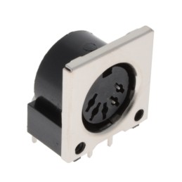 10 pcs : KCDX-5S-S2 - CONN RCPT FMALE MINI DIN 5P SLDR