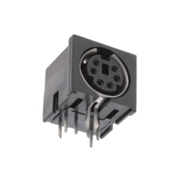 10 pcs : KMDGX-6S-N - CONN RCPT FMALE MINI DIN 6P SLDR