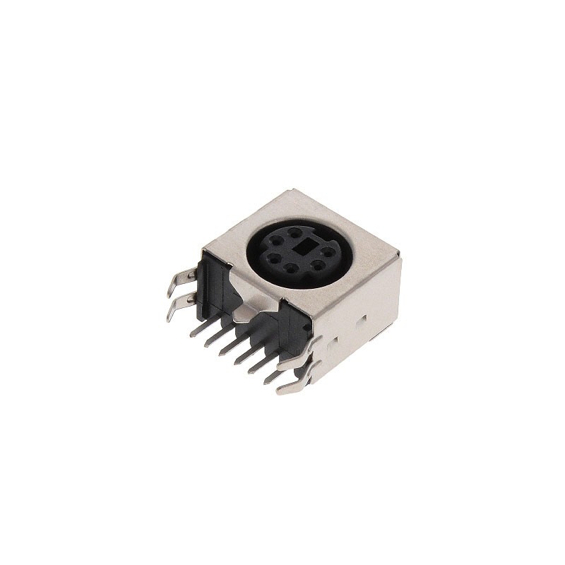 10 pcs : KMDTX-HT-6S-BSC - CONN RCPT FMALE MINI DIN 6P SLDR