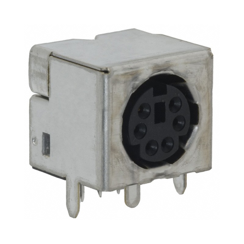 10 pcs : 5749266-1 - CONN RCPT FMALE MINI DIN 6P SLDR