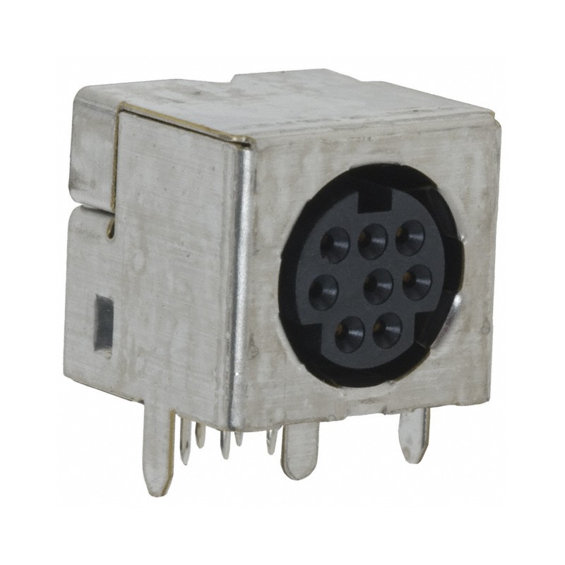 10 pcs : 5749267-1 - CONN RCPT FMALE MINI DIN 8P SLDR