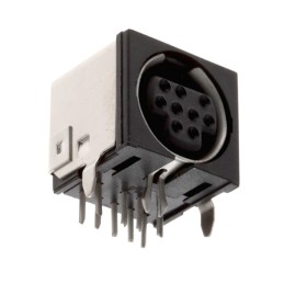 10 pcs : KMDGX-9S-AS - CONN RCPT FMALE MINI DIN 9P SLDR