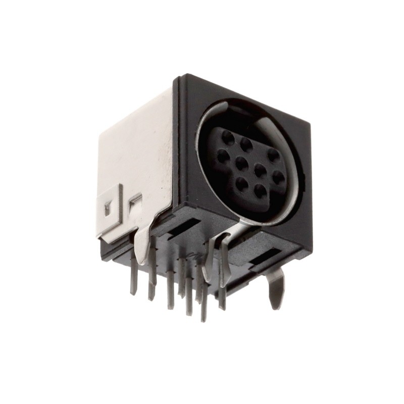 10 pcs : KMDGX-9S-AS - CONN RCPT FMALE MINI DIN 9P SLDR