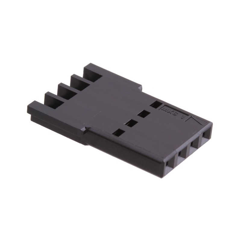 10 pcs : 0467090004 - CONN RCPT HSG 4POS BLACK IN-LINE