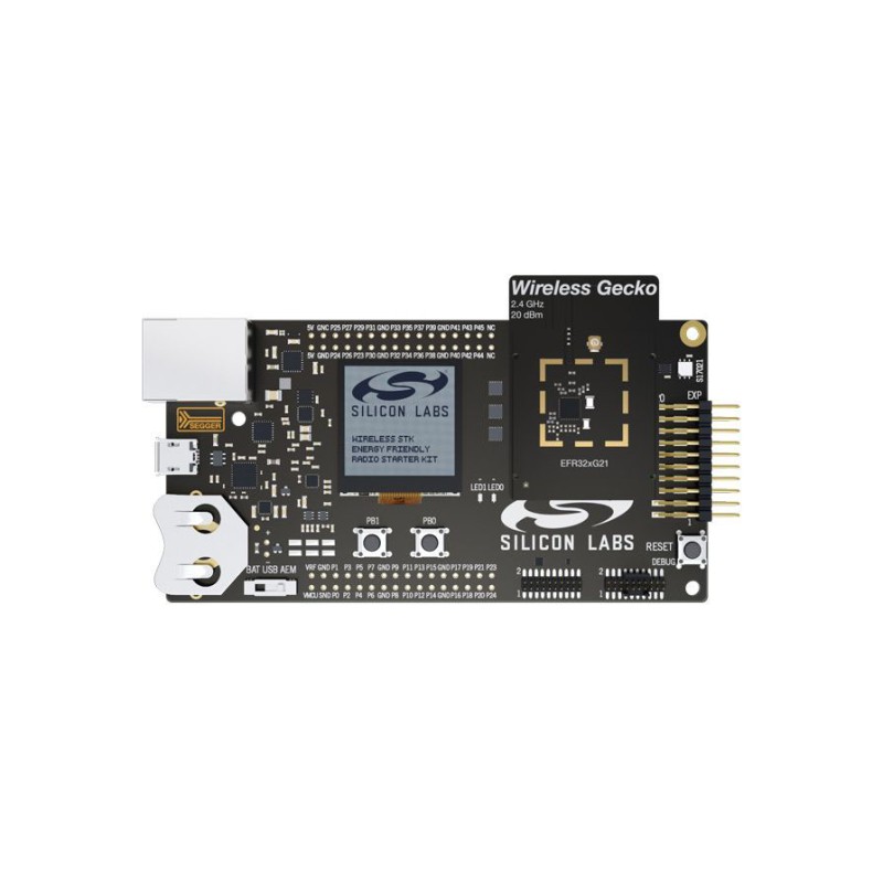 1 pcs - Silicon Labs EFR32xG21 Bluetooth Starter Kit EFR32xG21 Wireless Development Kit 2.4GHz SLWSTK6023A