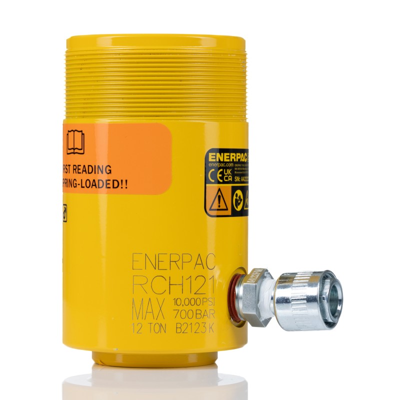 1 pcs - Enerpac Single, Portable Hollow Plunger Hydraulic Cylinders, RCH121, 13t, 42mm stroke