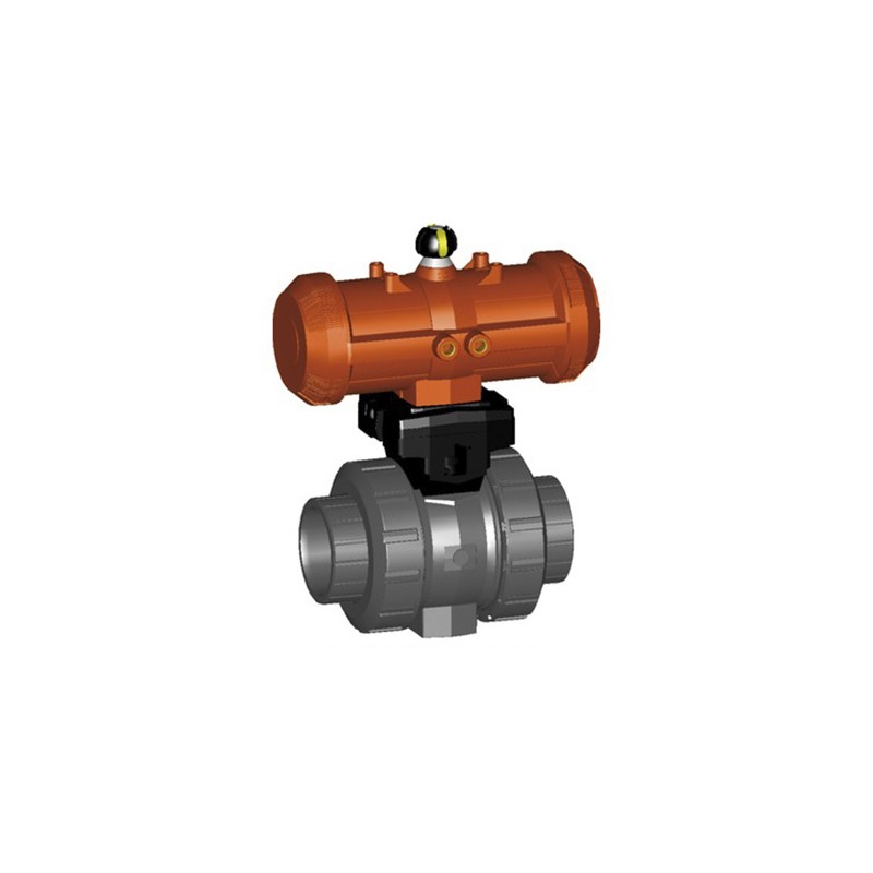 1 pcs - Georg Fischer Ball type Pneumatic Actuated Valve 50mm, 10 bar